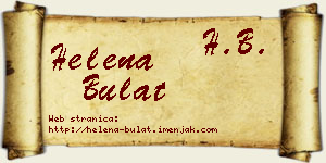 Helena Bulat vizit kartica